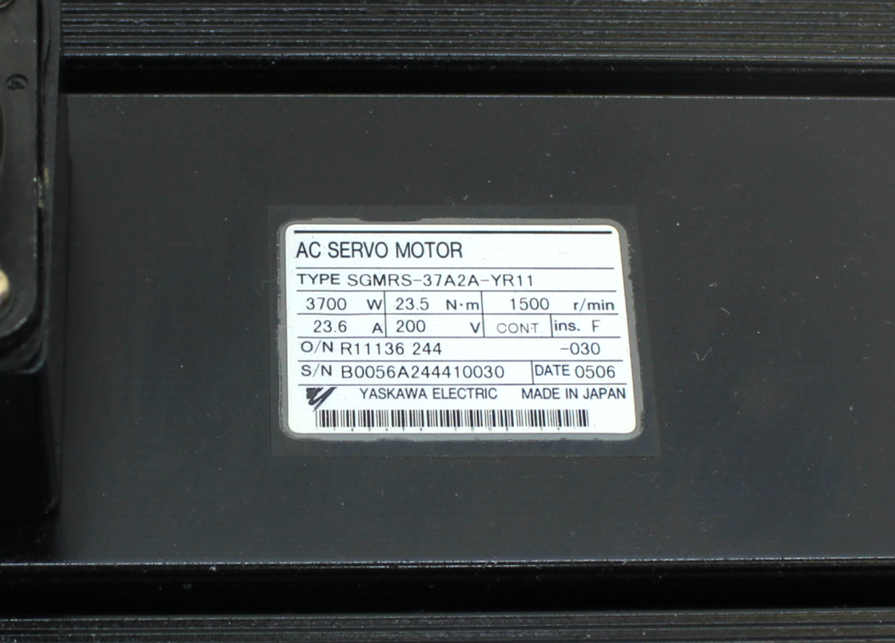 Yaskawa Electric SGMRS-37A2A-YR11 AC Servo Motor