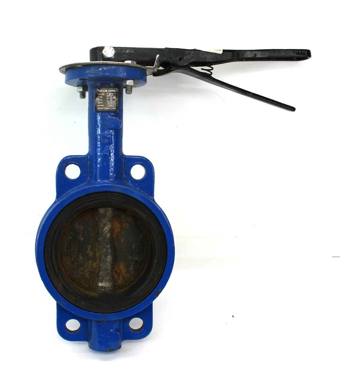 Titan Flow Control BF75-CI Butterfly Valve w/ DI Ductile Iron Disc, 200 PSI