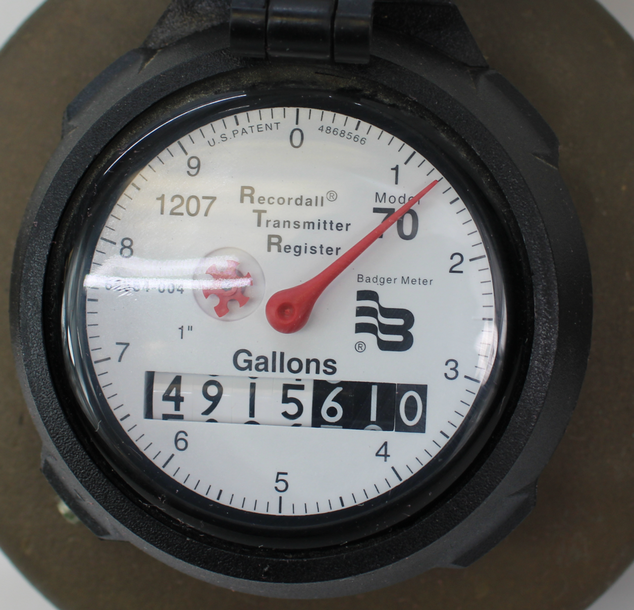 Badger Meter RCDL 70 Water Meter w/ 1" Transmitter/Register