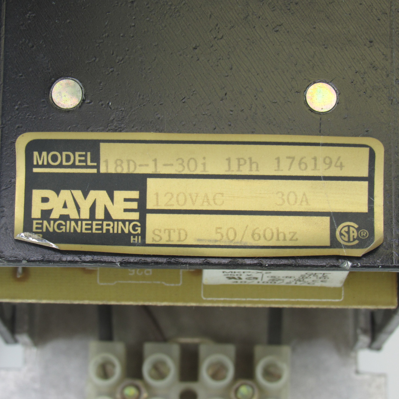 Payne Engineering 18D-1-30I Power Controller, 1-Phase, 30A, 120V AC