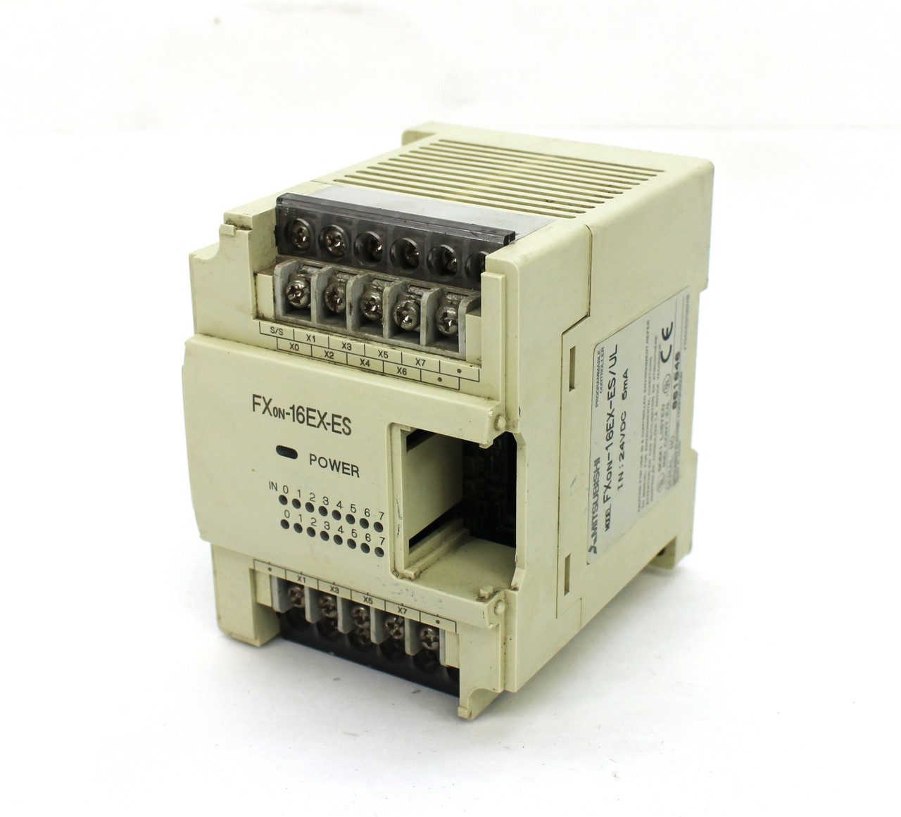 Mitsubishi FXon-16EX-ES/UL Programmable Controller Unit, 24VDC