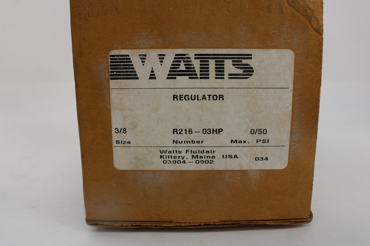 Watts  Fluid Air Inc. R216-03HP Pneumatic Regulator