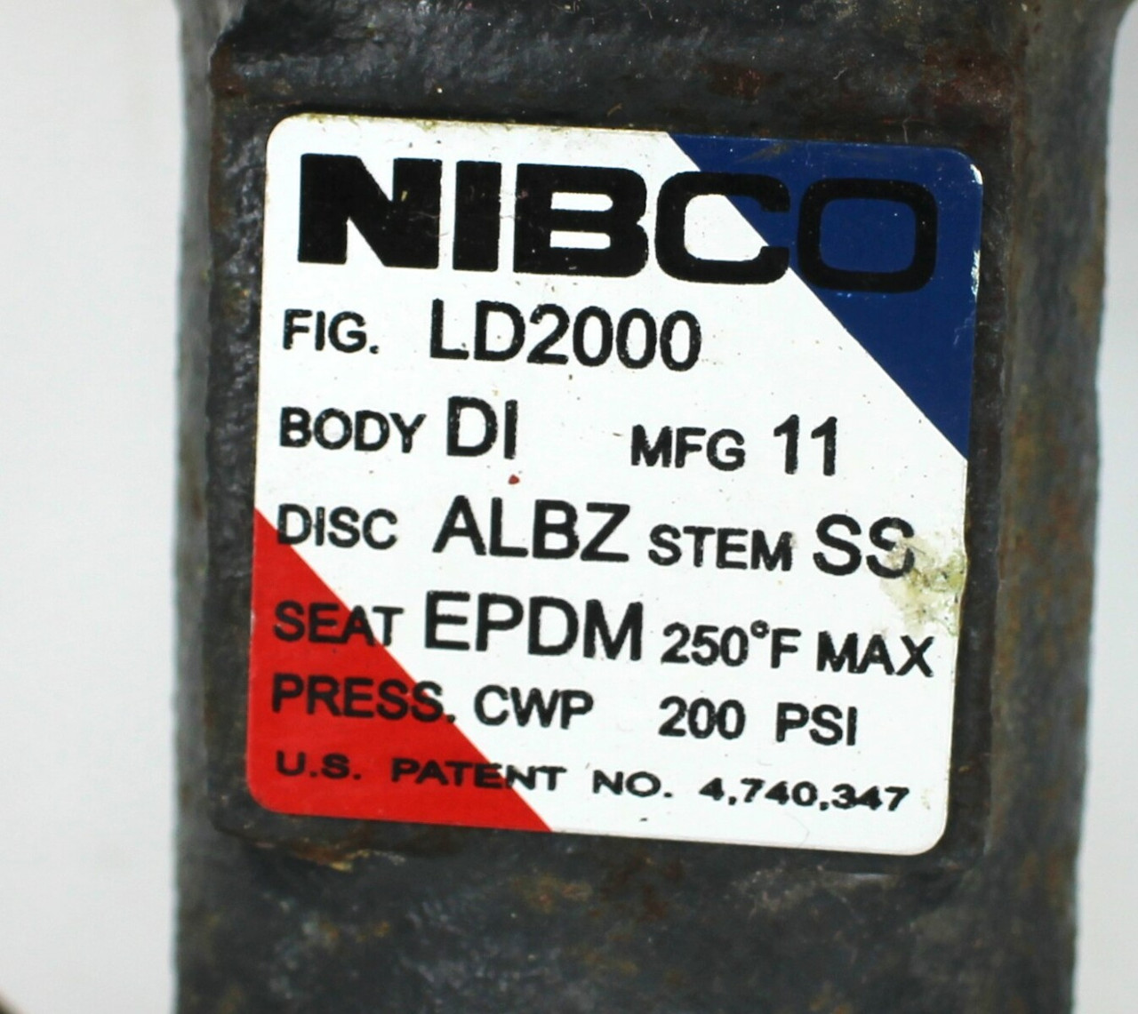 NIBCO LD2000 6 1/2" Butterfly Valve w/ ALBZ Disc, 200 PSI