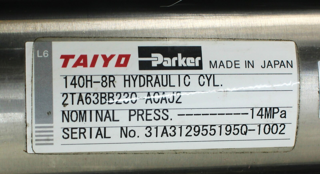 Parker 140H-8R 2TA63BB230-ACAJ2 Hydraulic Cylinder, 63mm Bore, 230mm Stroke