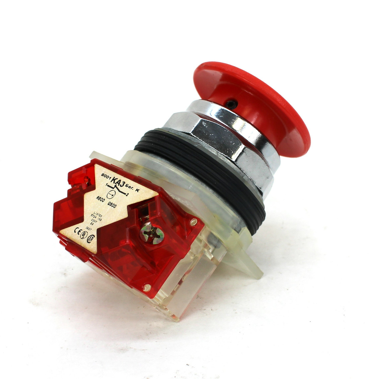 Square D 9001KR9R94H6 Red Push Pull Button