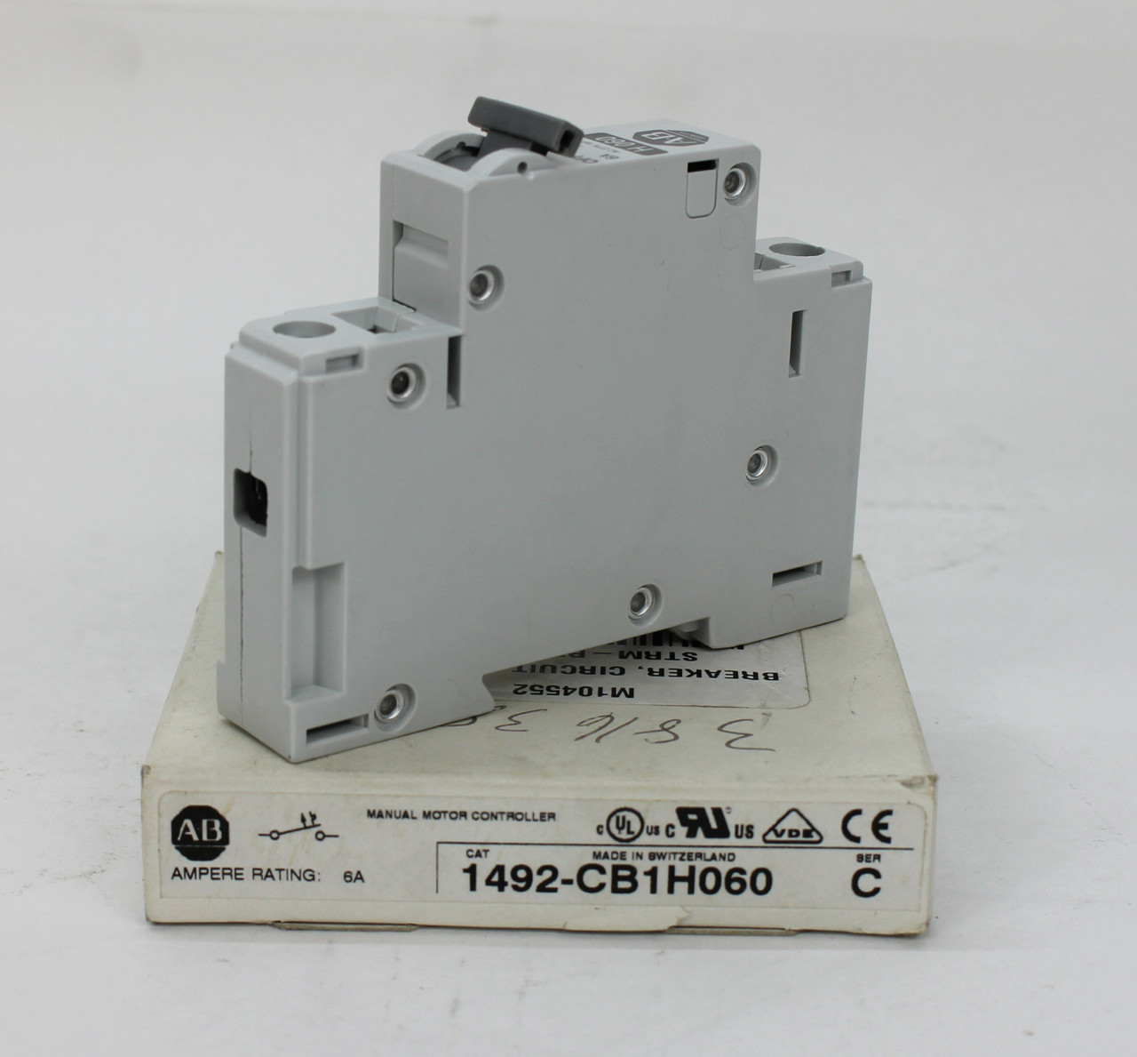 Allen Bradley 1492-CB1 H060 Circuit Breaker 6A 3/4 HP