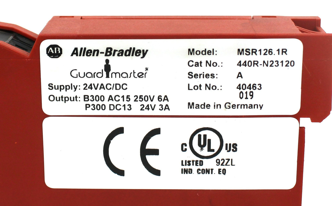 Allen Bradley MSR126.1R Safety Relay Ser.A, 24VDC