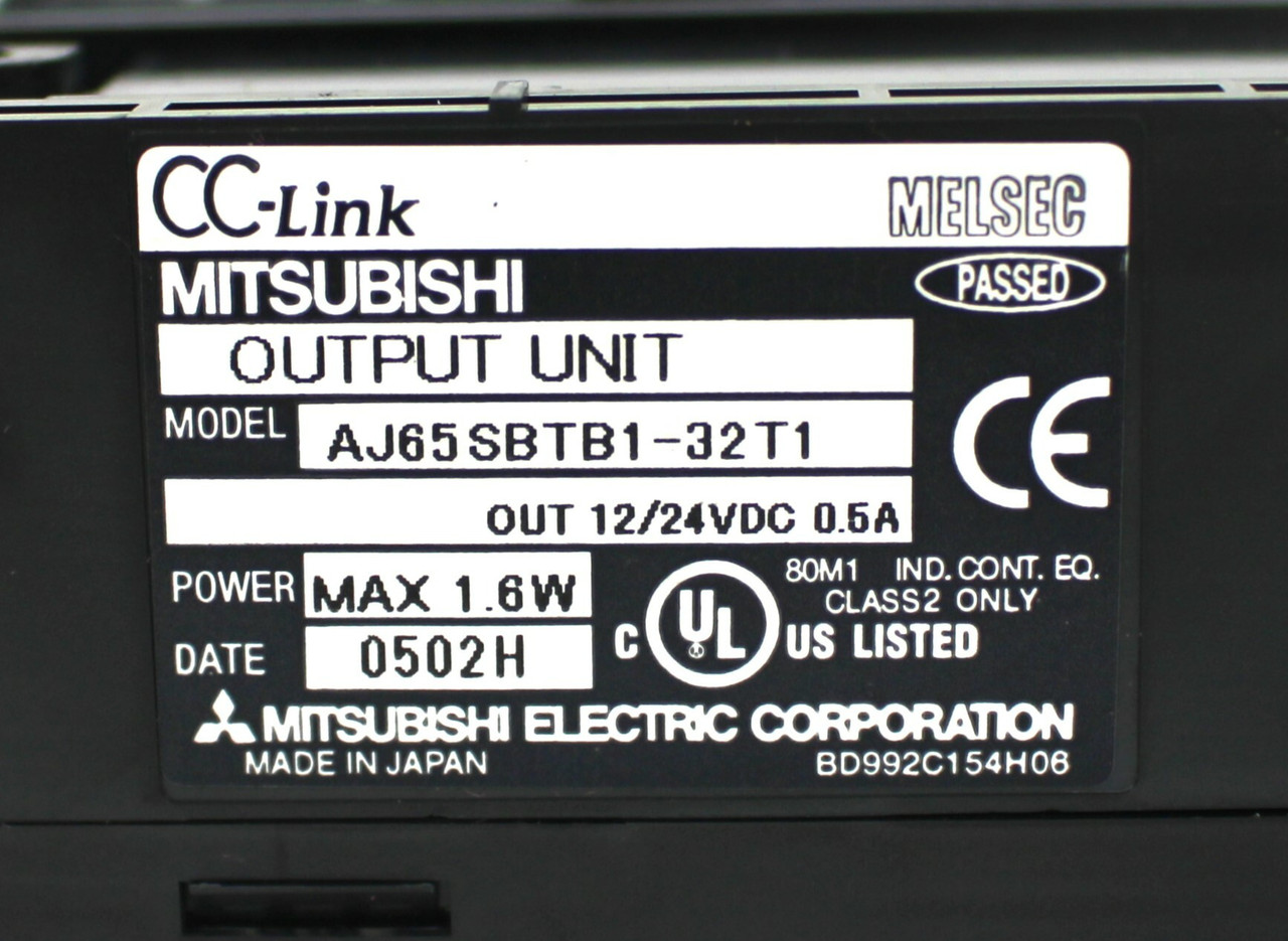 Mitsubishi AJ65SBTB1-32T1 Outpt Unit, 12/24VDC, 0.5A