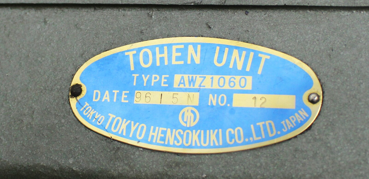 Tokyo AWZ1060 Tohen Unit