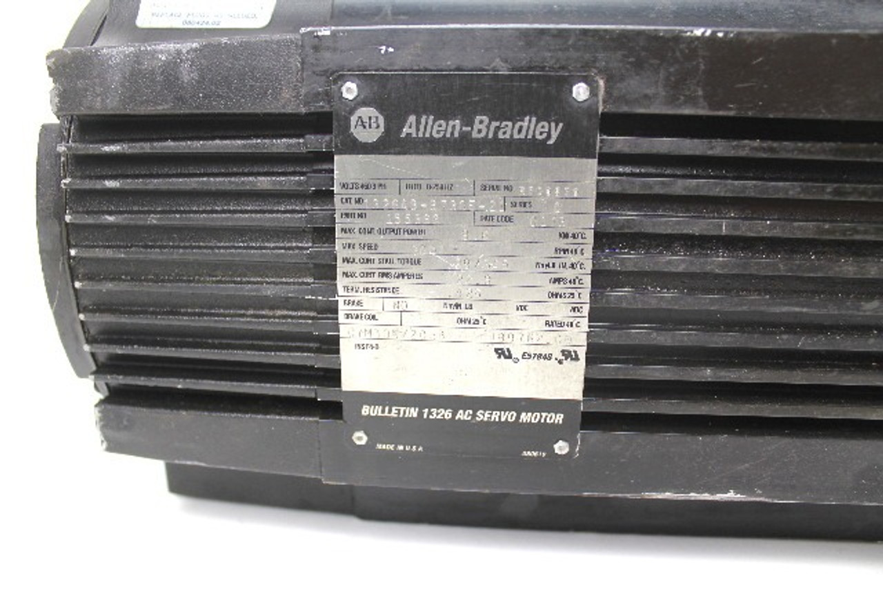 Allen Bradley 1326AB-B730E-21 AC Servo Motor 9.6Kw 3000 RPM 155368