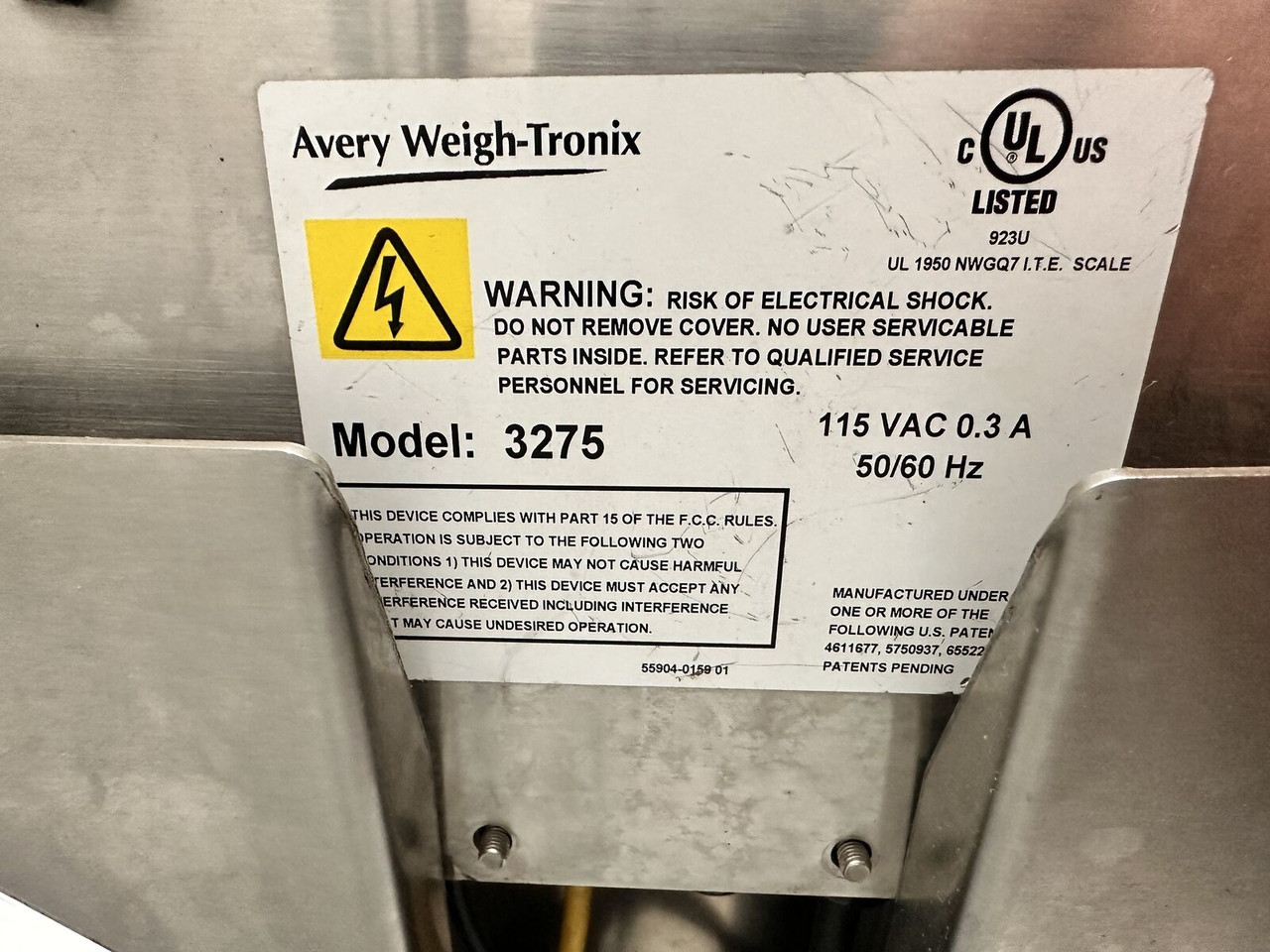 Weigh-Tronix 3275 Checkweigher 60Lb Capacity Stainless Steel Digital Scale