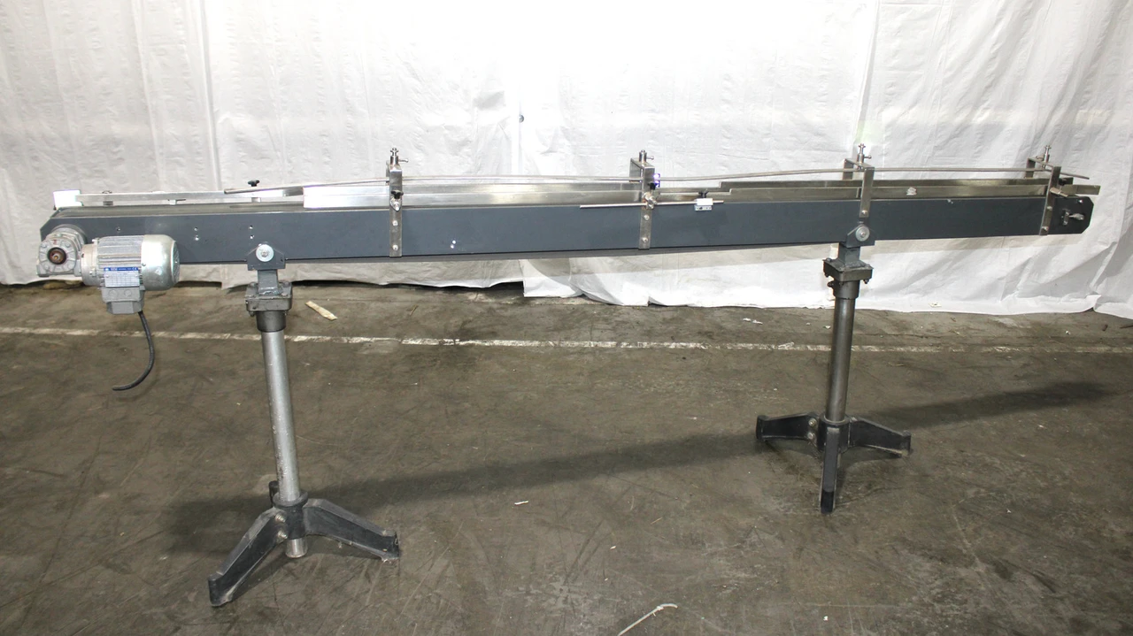 99" x 2 1/2" Belt Conveyor w/ STM T56B4 Motor w/ RMI 28 FL M1 Gear Reducer