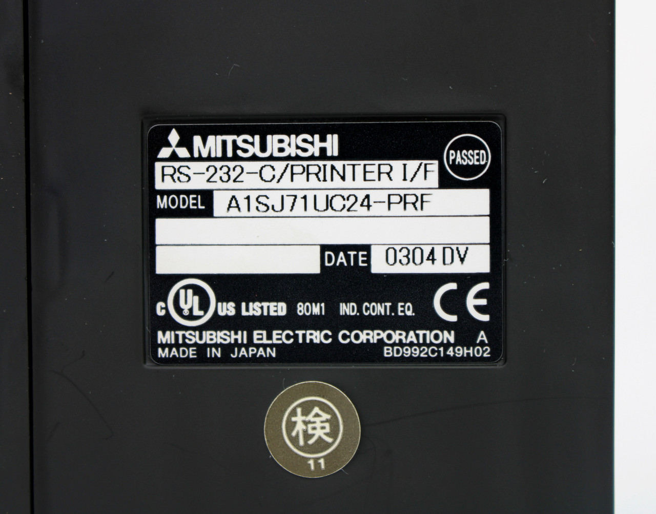 Mitsubishi A1SJ71UC24-PRF Communication Module RS-232-C/Printer I/F