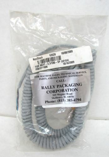 Turck RK 4T-3.3/S90-SP 5-Pin Molded Cordset, U2154