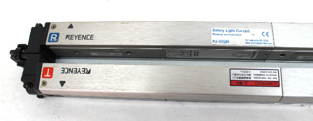 Keyence PJ-V20T/R Light Curtain Transmitter & Receiver Set w/(2)PJ-V21T/R & (1)P