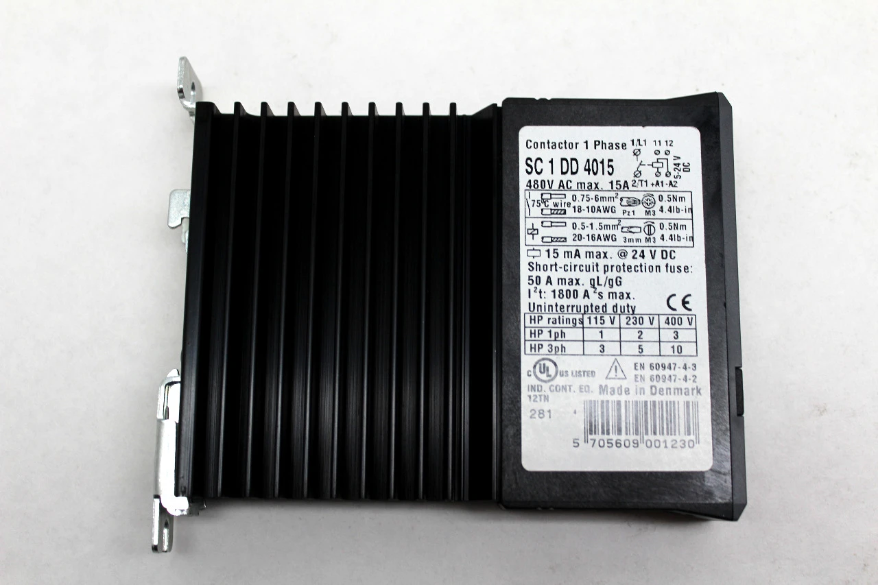 IC Electronics SC-1-DD-4015, 480V / 15A  Contactor 1 Phase