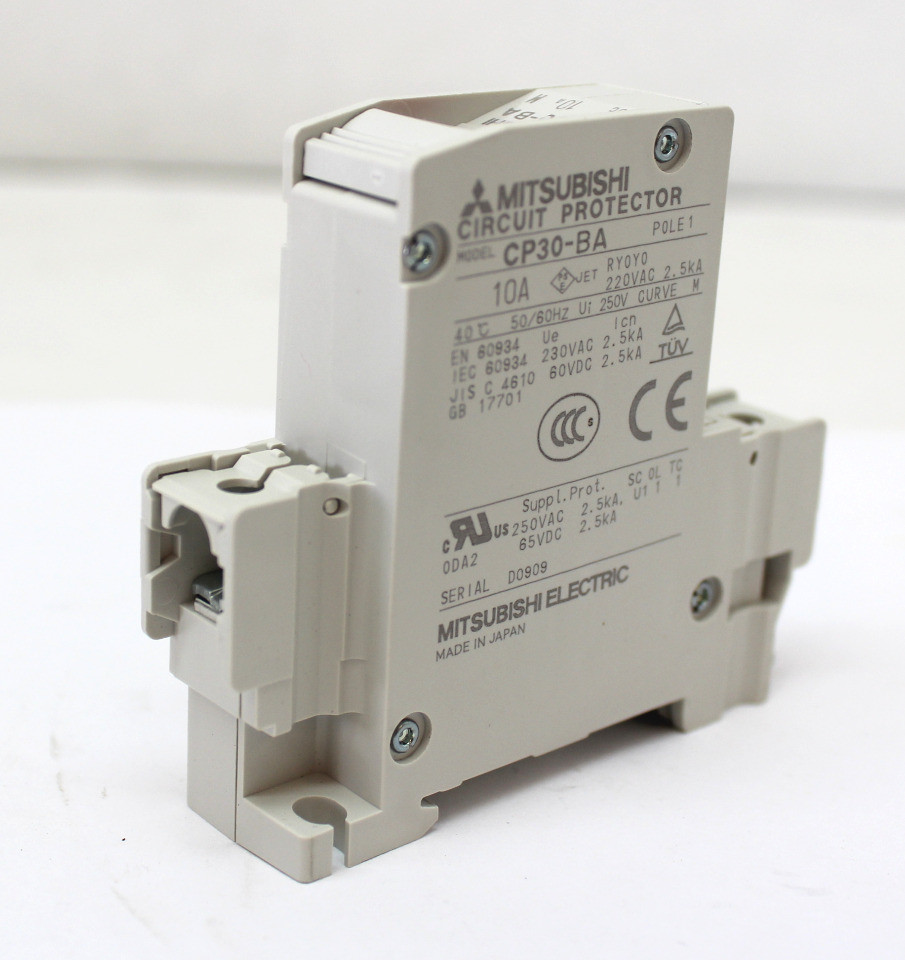 Mitsubishi CP30-BA Circuit Protector 10A, 1Pole, 220VAC/250VDC