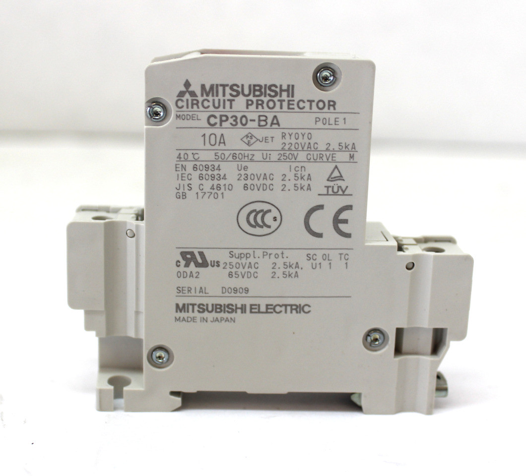 Mitsubishi CP30-BA Circuit Protector 10A, 1Pole, 220VAC/250VDC
