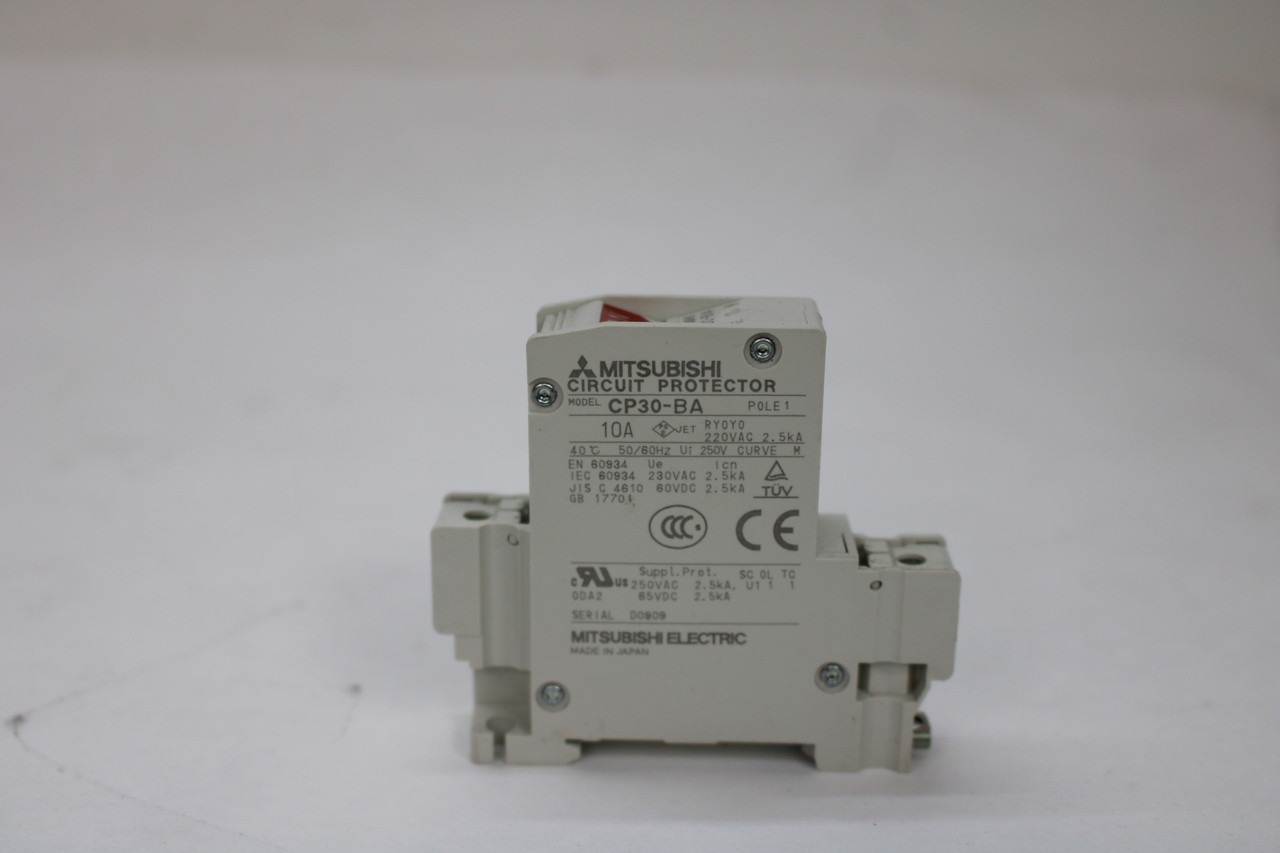 Mitsubishi CP30-BA Circuit Protector 10A, 1Pole, 220VAC/250VDC