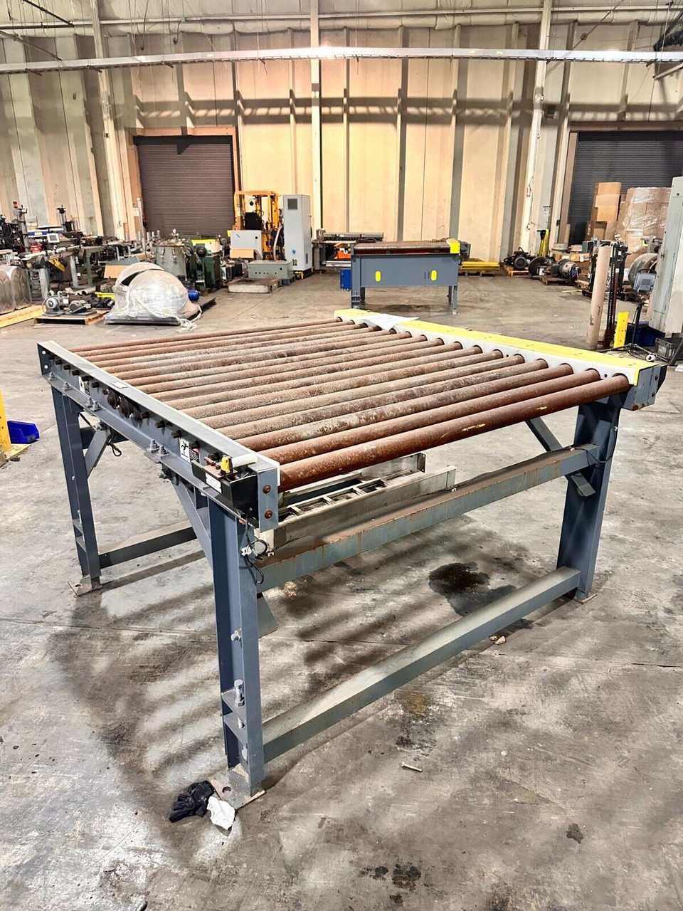 60" Wide x 72" Long Pallet Conveyor Chain Driven Powered Roller Conveyor 3/4Hp