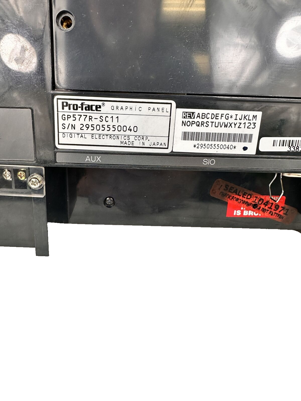 Pro-Face GP577R-SC11 Digital Graphic Control Panel HMI 120Vac