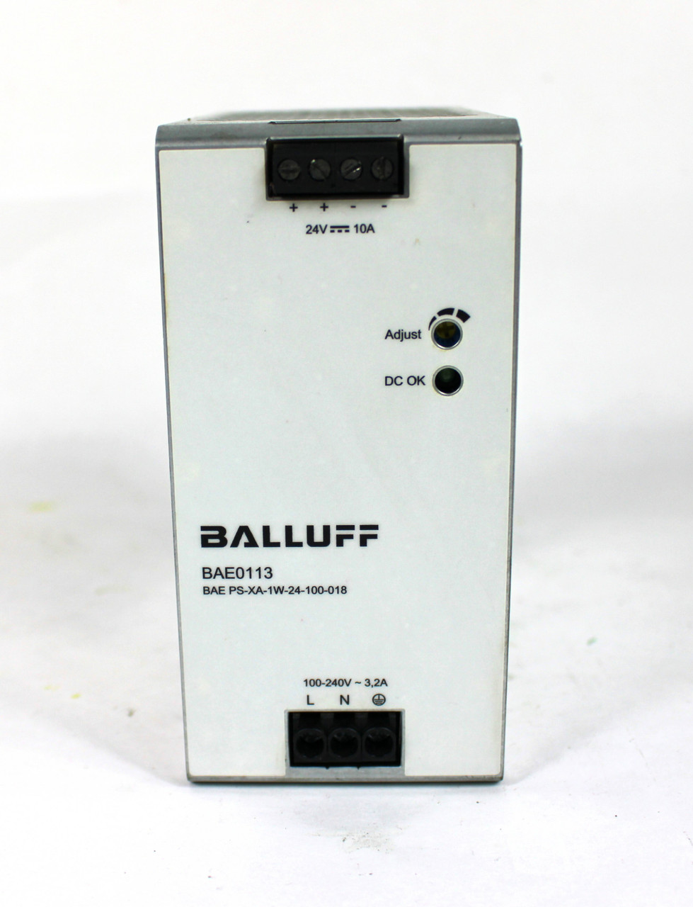 Balluff BAE0113, BAE PS-XA-1W-24-100-018 Power Supply, 100-240VAC