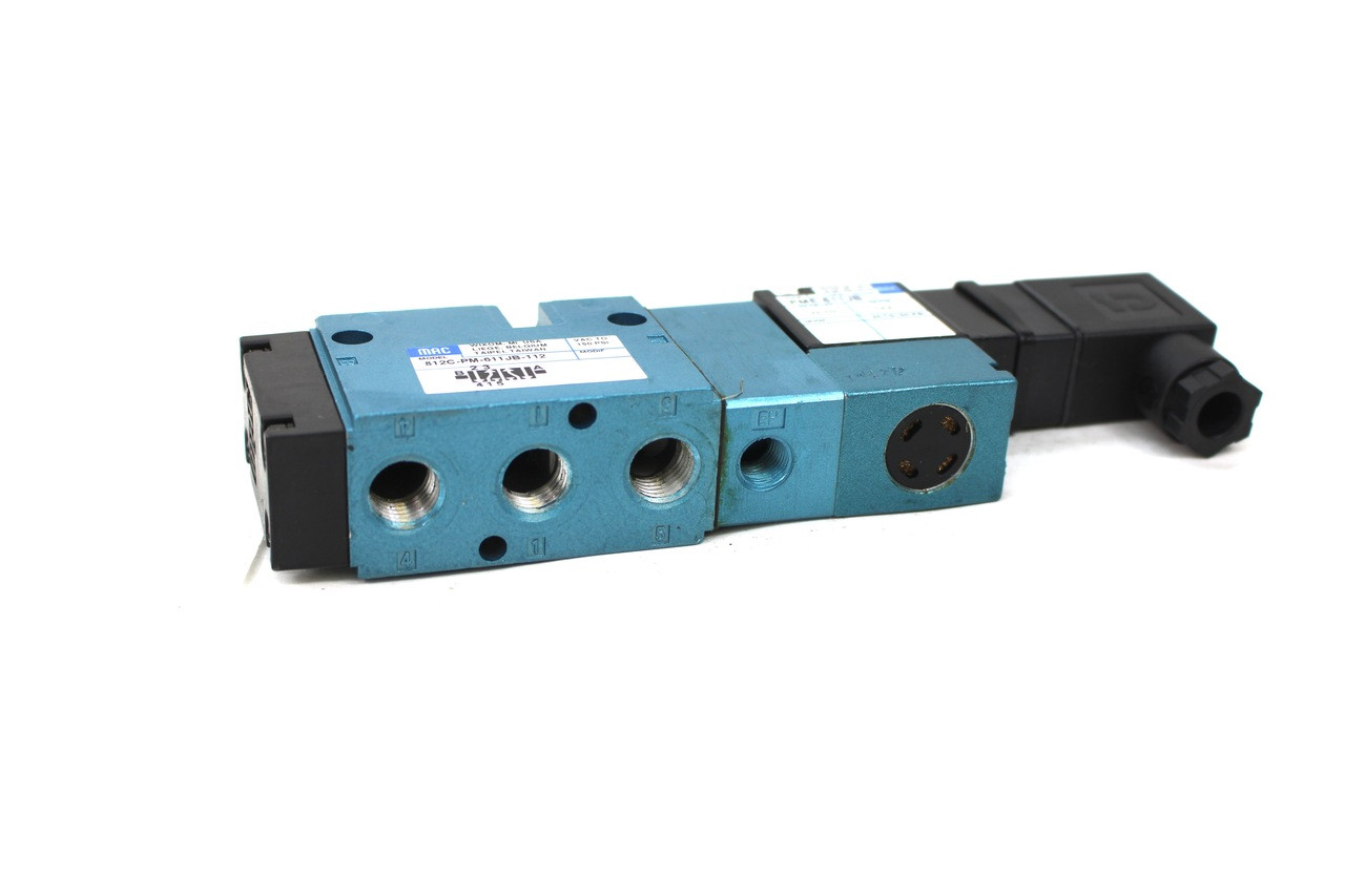 MAC 812C-PM-611JB-112 Pneumatic Solenoid Valve NEW