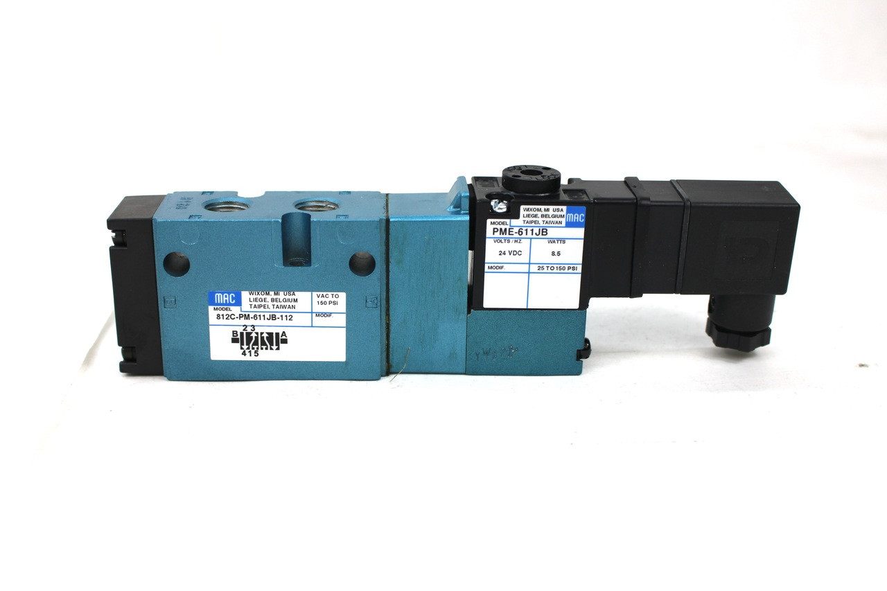 MAC 812C-PM-611JB-112 Pneumatic Solenoid Valve NEW