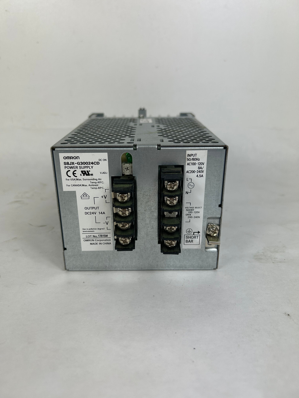 Omron S8JX-G30024CD Power Supply, 50/60Hz
