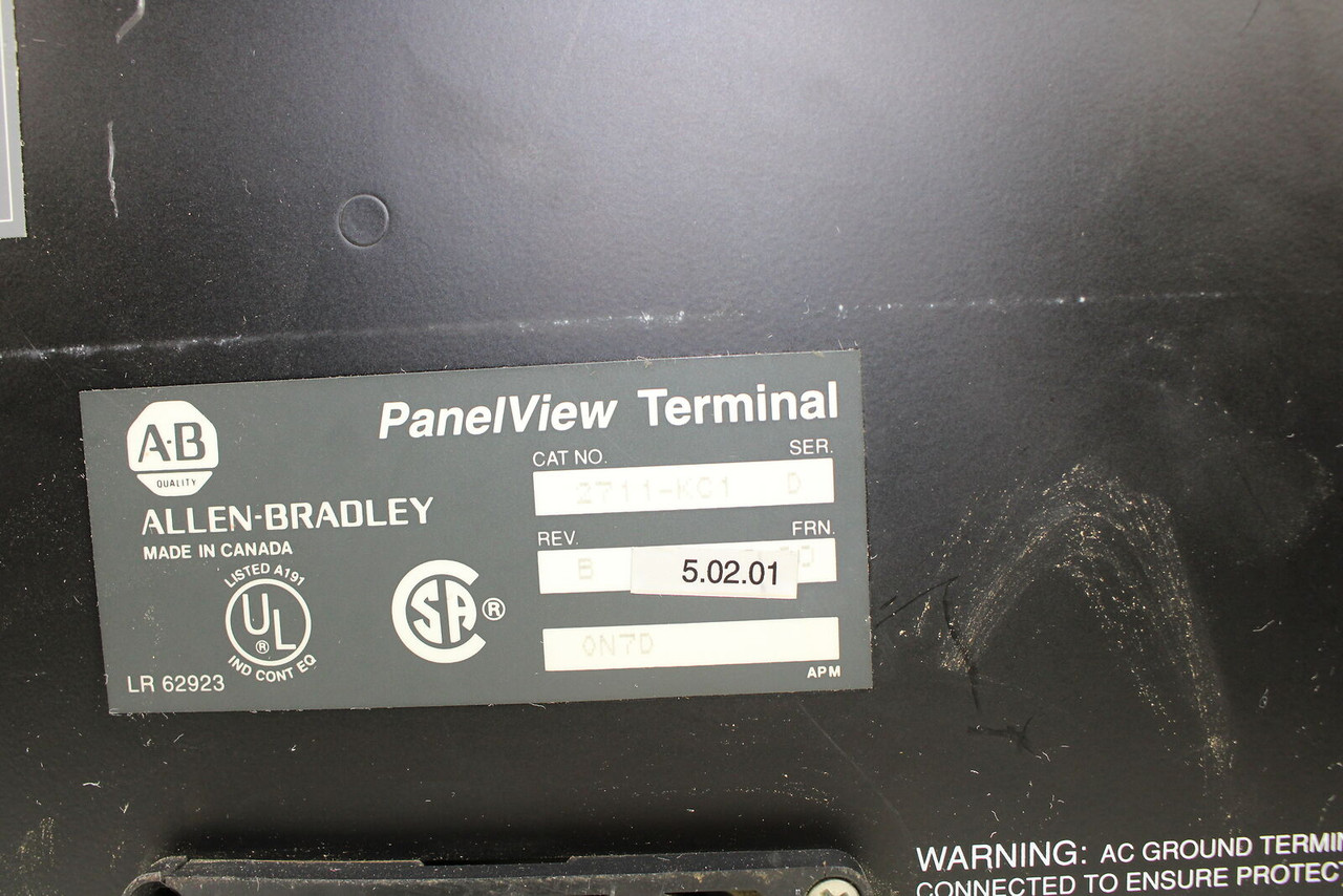 Allen-Bradley 2711-KC1 PanelView Terminal Rev. B Ser. D