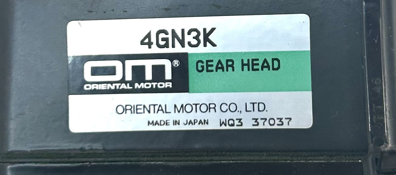 Oriental Motor 4IK25GN-ST2 Induction Motor w/ 4GN3K Gearhead
