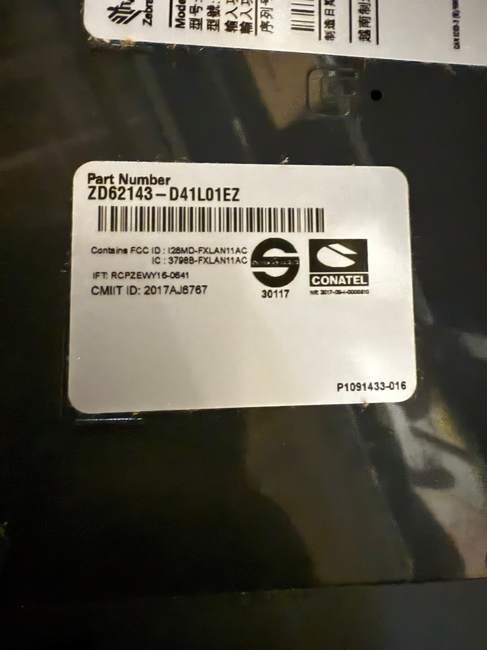 Zebra ZD620 Thermal Barcode Label Printer ZD62143-D41L01EZ