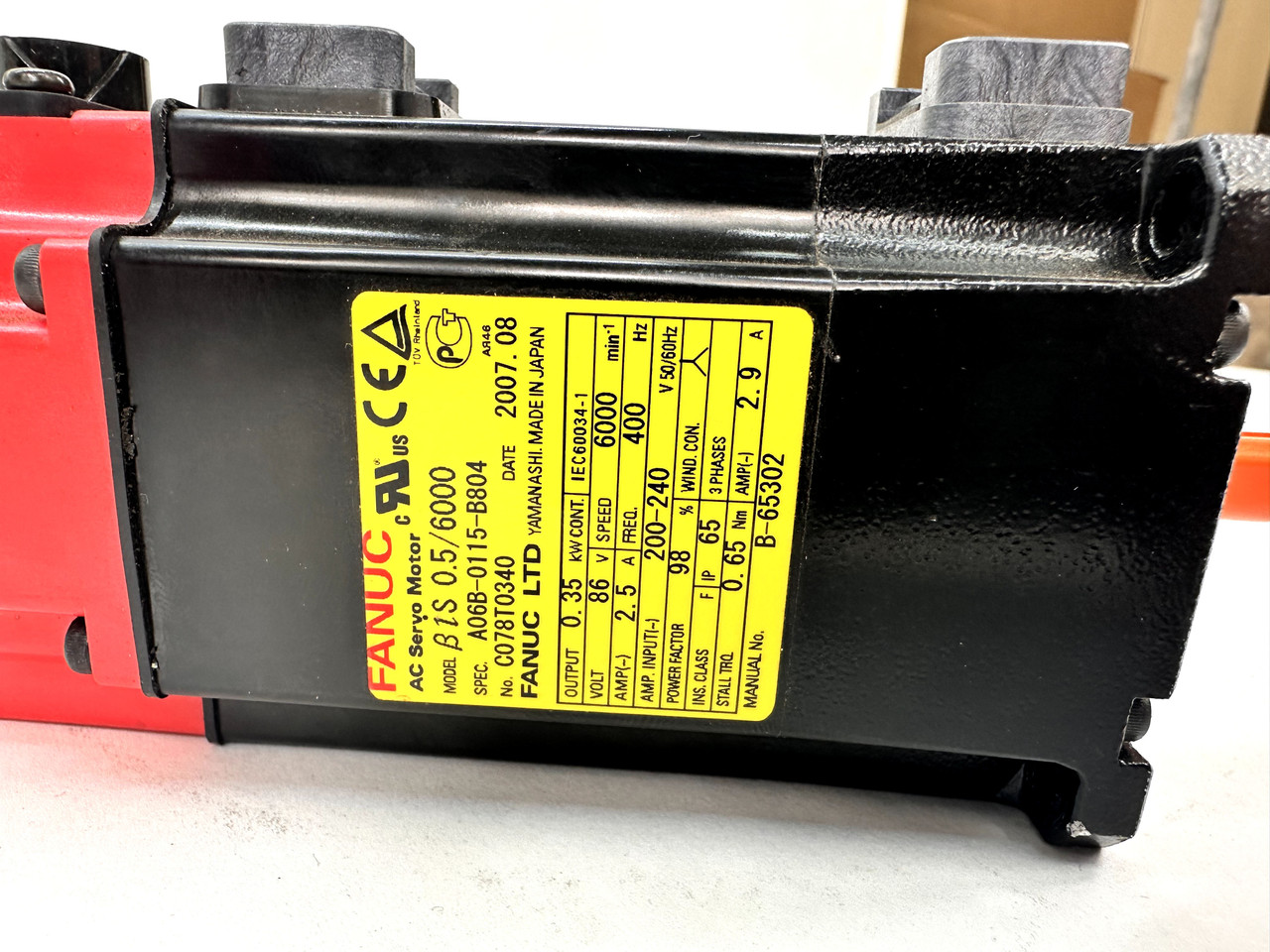 Moteur Servo FANUC A06B-0115-B804 - Neuf, Livraison Express