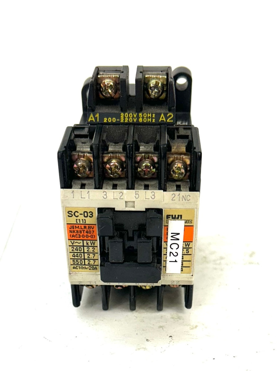 Fuji Electric SC-03 4NC0A0 Motor Starter