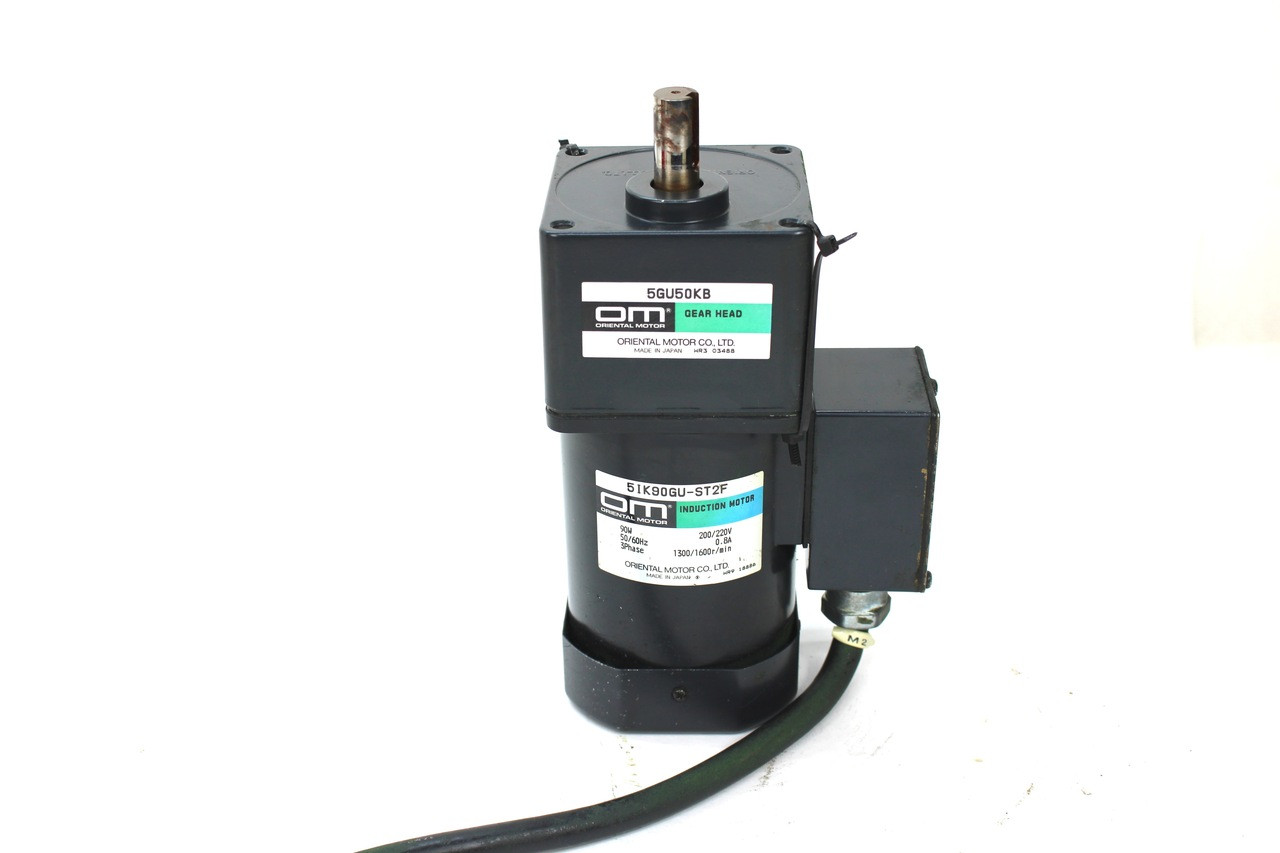 Oriental Motor 5IK90GU-ST2F Induction Motor 90W w/ 5GU50KB Gear Head