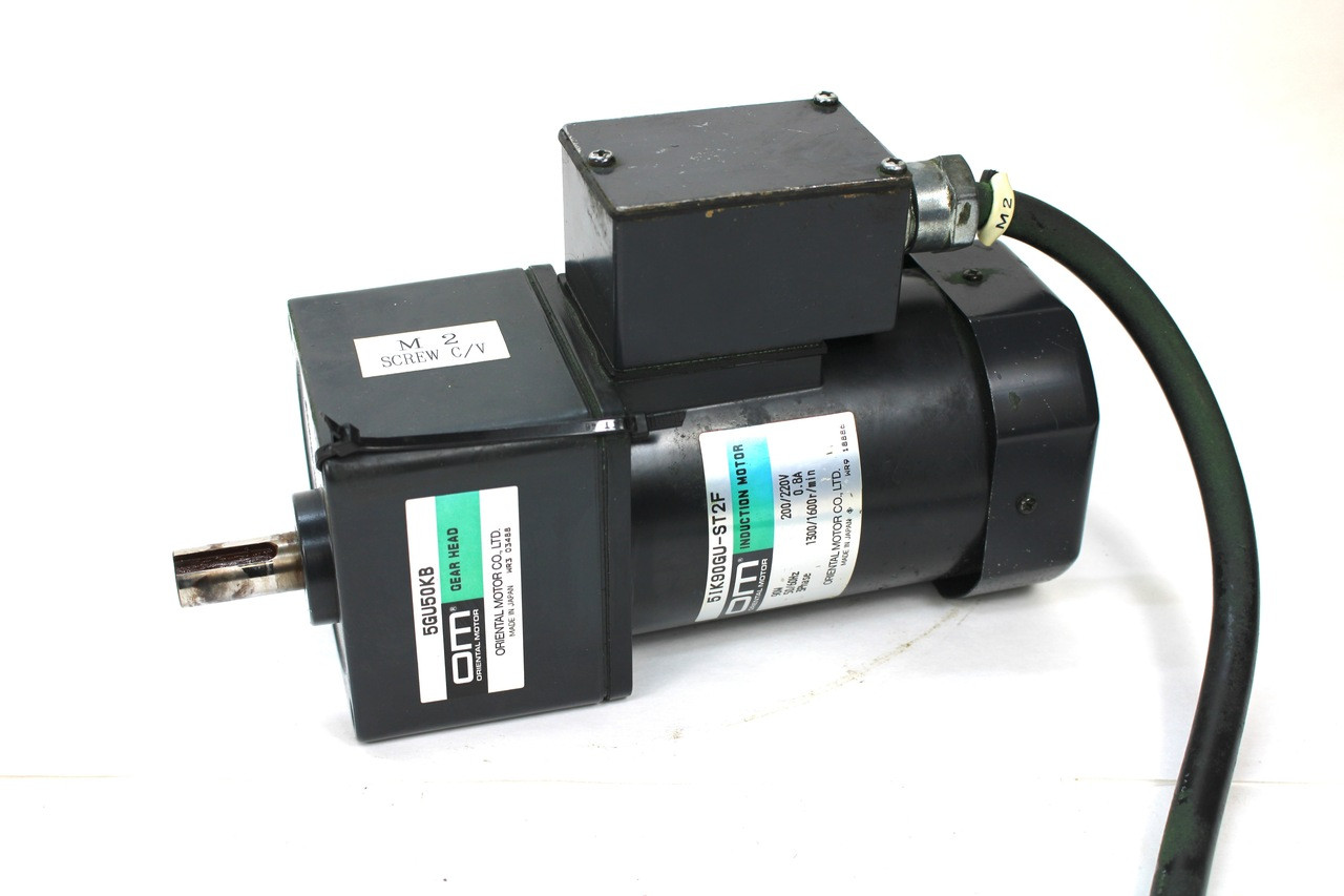 Oriental Motor 5IK90GU-ST2F Induction Motor 90W w/ 5GU50KB Gear Head
