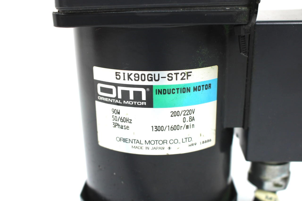 Oriental Motor 5IK90GU-ST2F Induction Motor 90W w/ 5GU50KB Gear Head