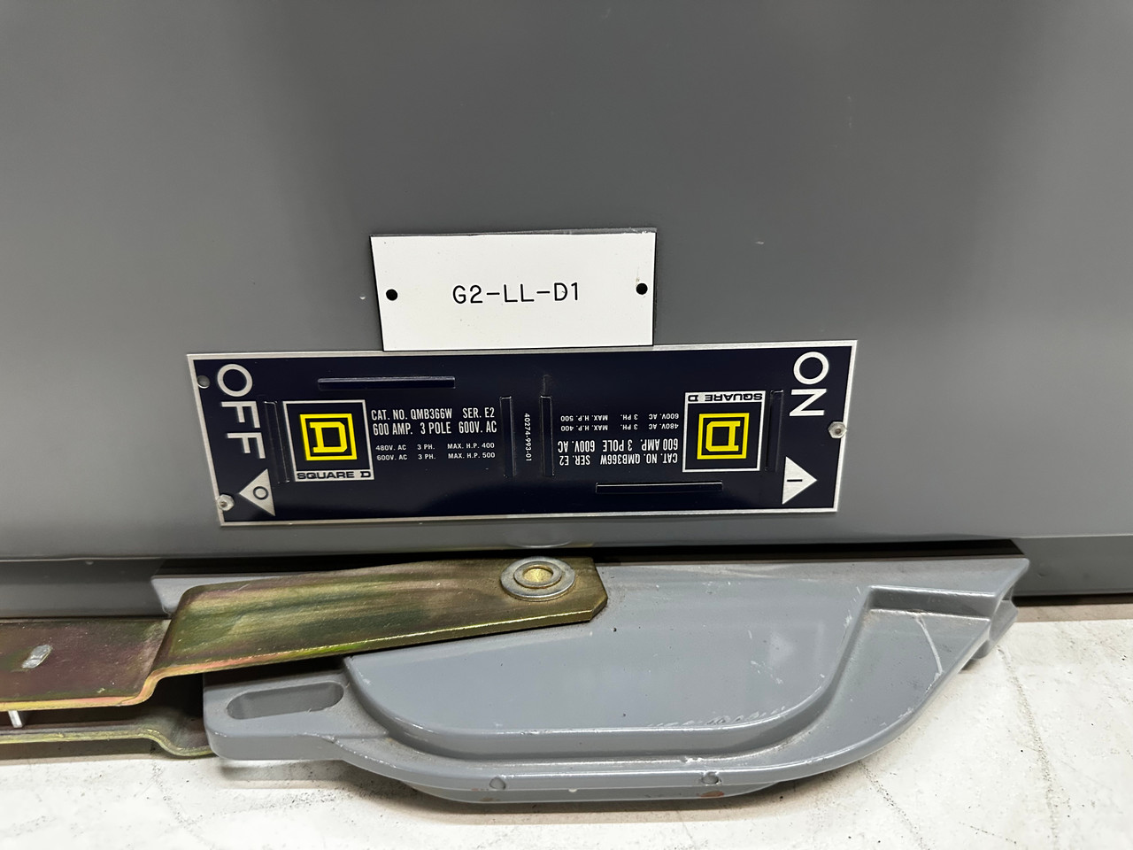 Square D QMB366W 600 Amp Fusible Panelboard Switch 3P 600 VAC