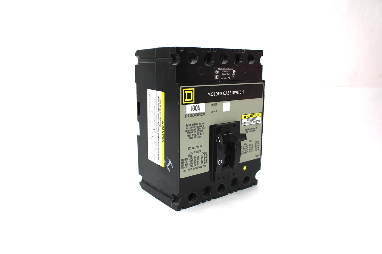 Square D FHL36000M4200 Molded Case Switch