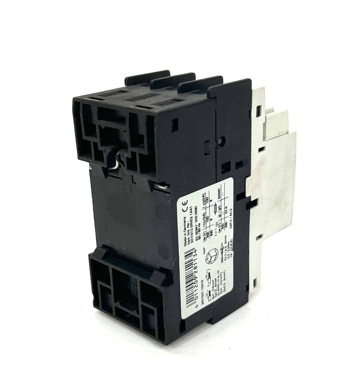 Siemens 3RV1021-1DA10 Circuit Breaker, 2.2-3.2A