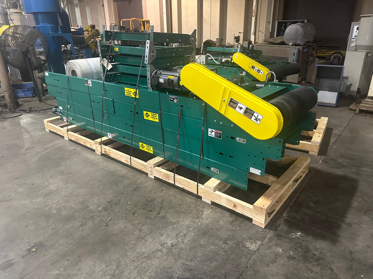 ACSI 24" Wide x 42' Long Slider Bed Belt Conveyor 120V .75Hp FREE SHIPPING