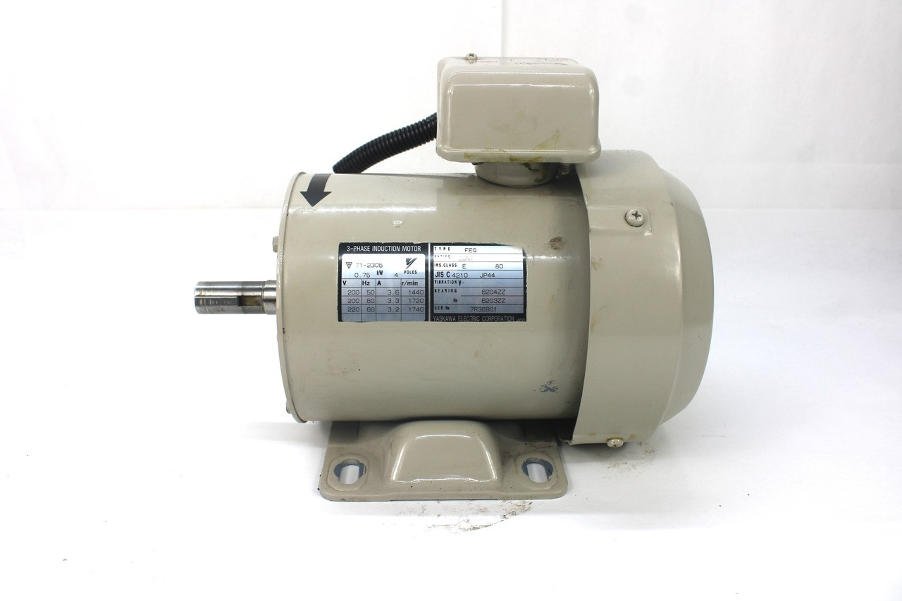 Yaskawa FEQ 71-2305 Induction Motor 0.75kW