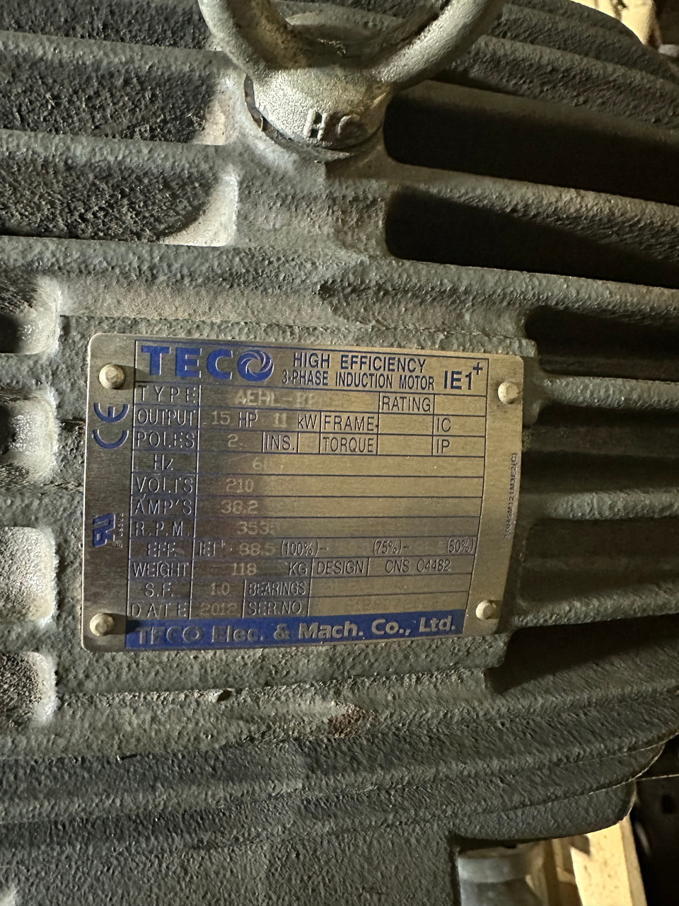 15haokuページ Teco 15Hp Inline Vertical Pump 200 GPM 3