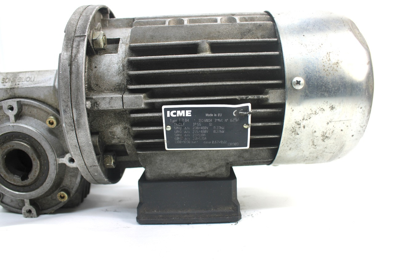 ICME T71B4 AC Motor W/Bonfiglioli VF 49 Gearbox