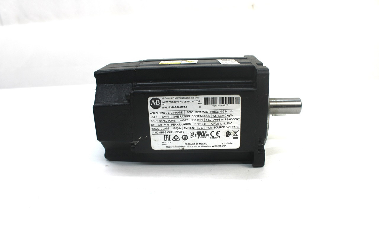 Allen Bradley MPL-B320P-MJ72AA Ser. A AC Servo Motor, 400V
