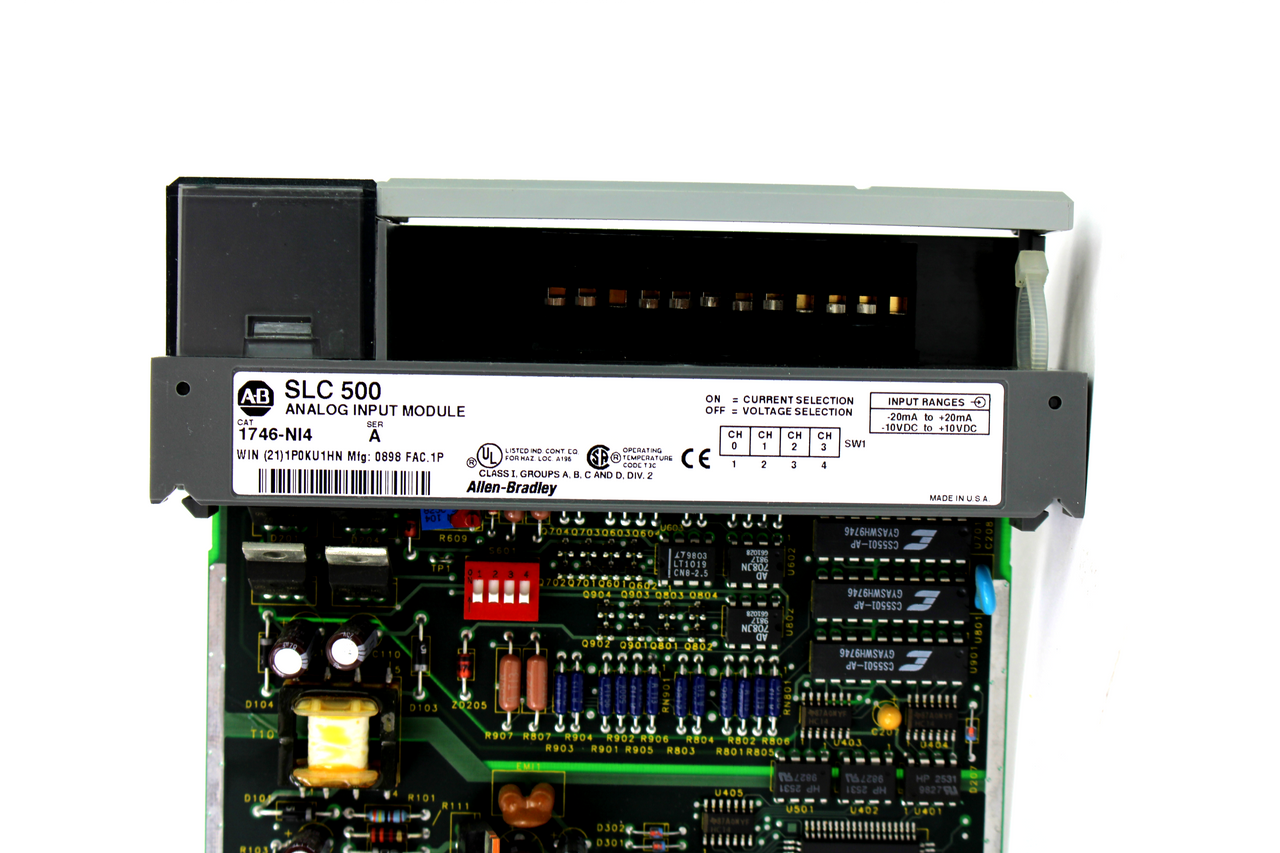 Allen Bradley 1746-NI4 Ser. A Analog Input Module, 10V DC Allen Bradley 1746-NI4 Ser. A Analog Input Module, 10V DC