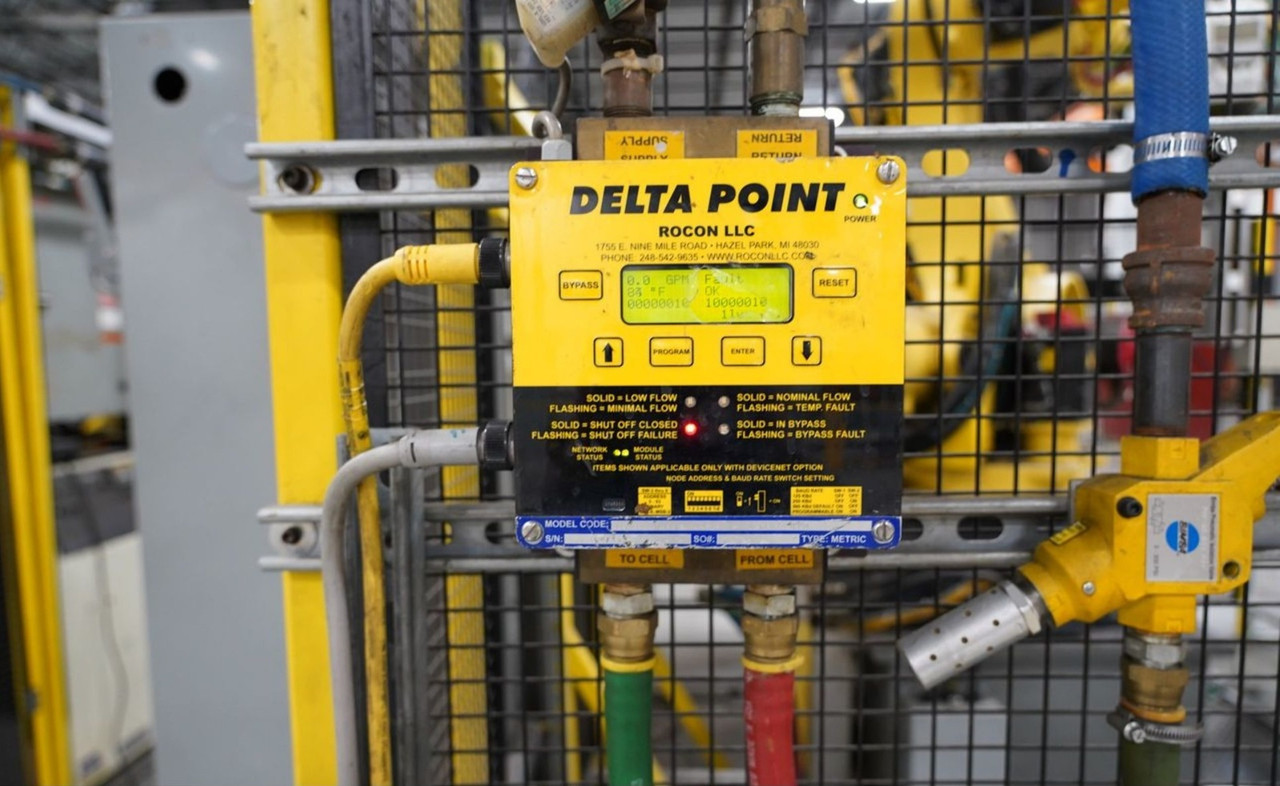 Fanuc R-2000iA/ 200FO Robot with R-J3iB Control, Turntable, ARO Spot Welder
