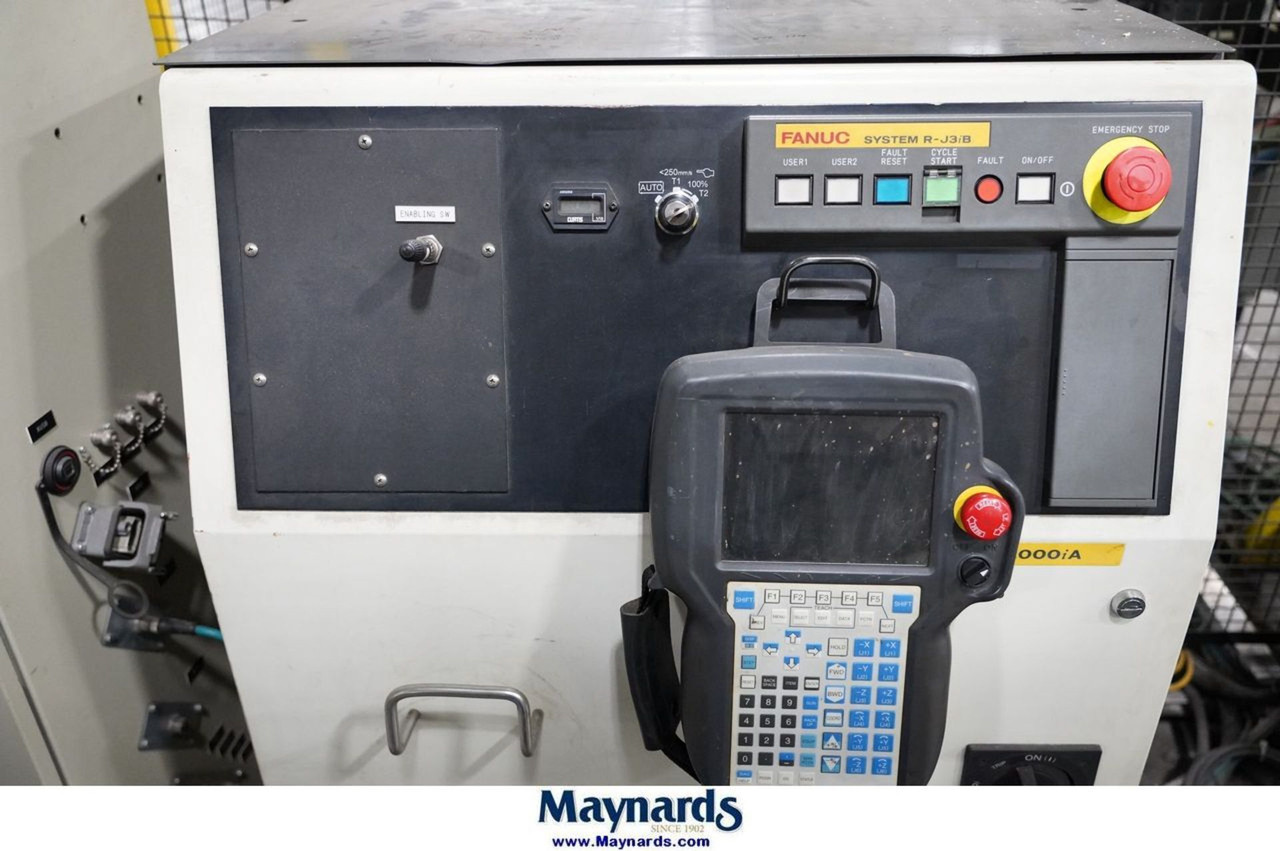 Fanuc R-2000iA/ 200FO Robot with R-J3iB Control, Turntable, ARO Spot Welder