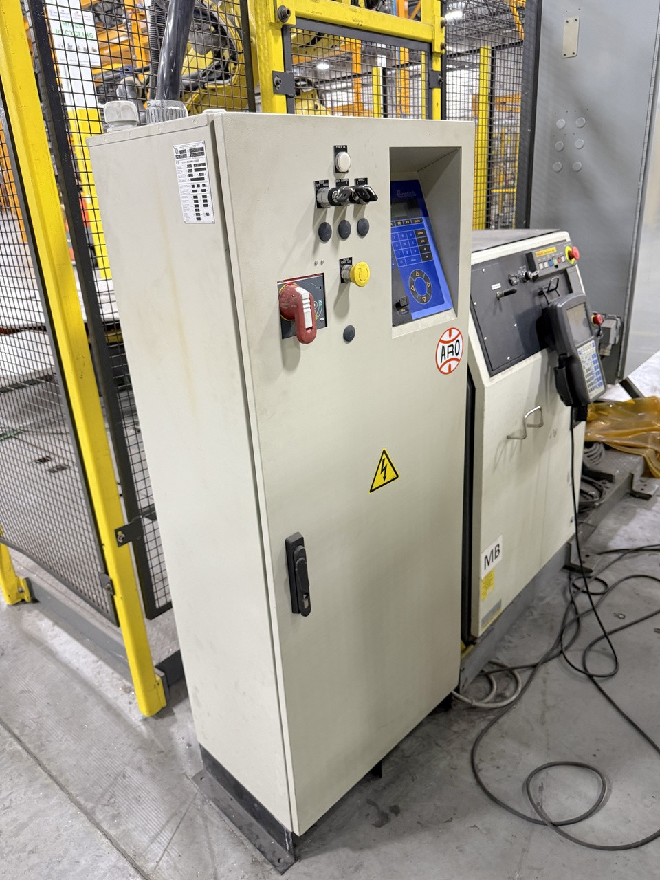 Fanuc R-2000iA/ 200FO Robot with R-J3iB Control, Turntable, ARO Spot Welder