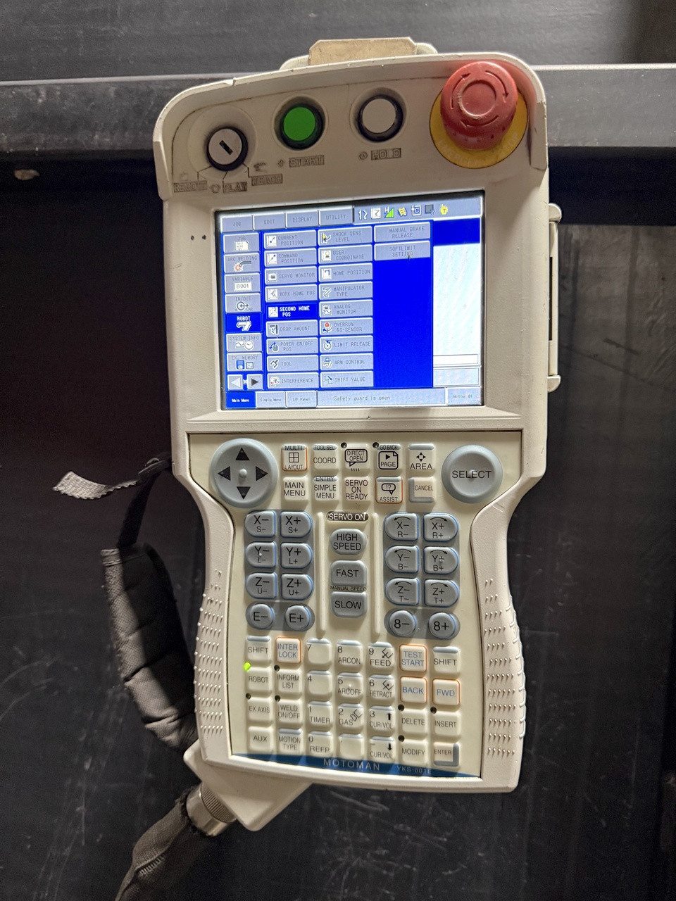 Motoman MA1900 Robotic Weld Cell DX100 Control, Miller Auto Axcess 450-DI Welder